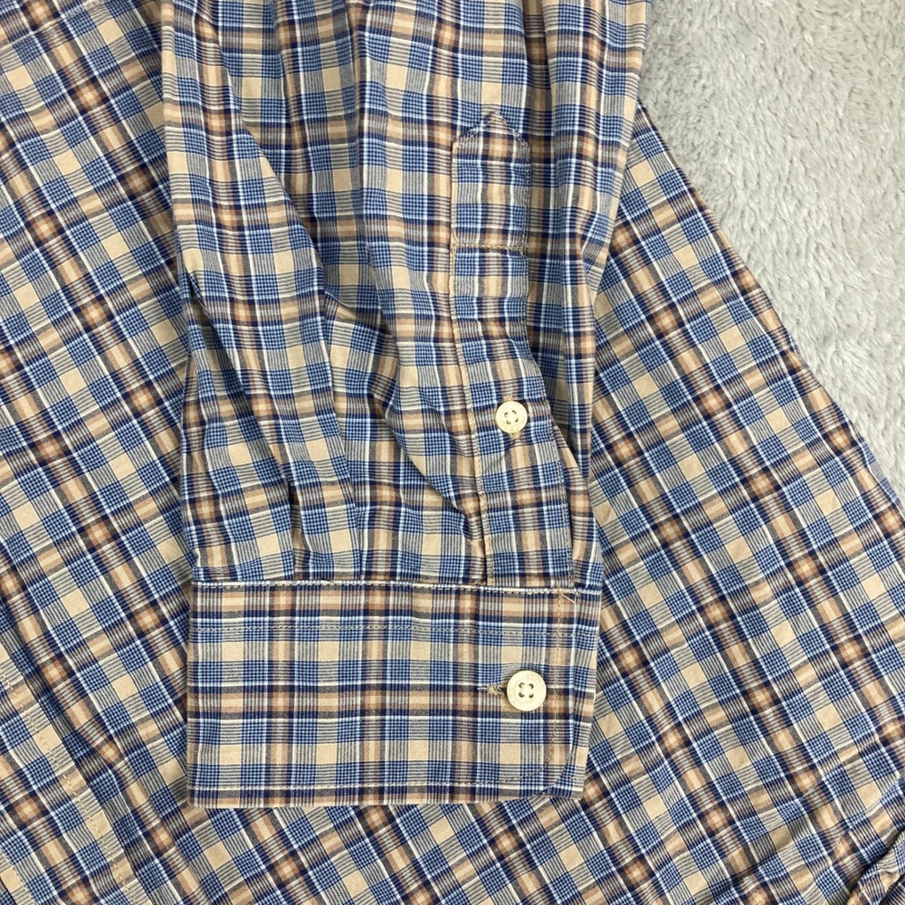 Lyle & Scott Scotland Men's Plaid Button Down Shirt Size L 100% Combed Cotton - Picture 3 of 10